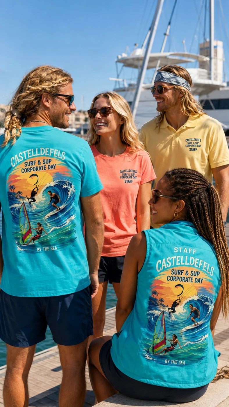 Camisetas con impresión textil a todo color para evento