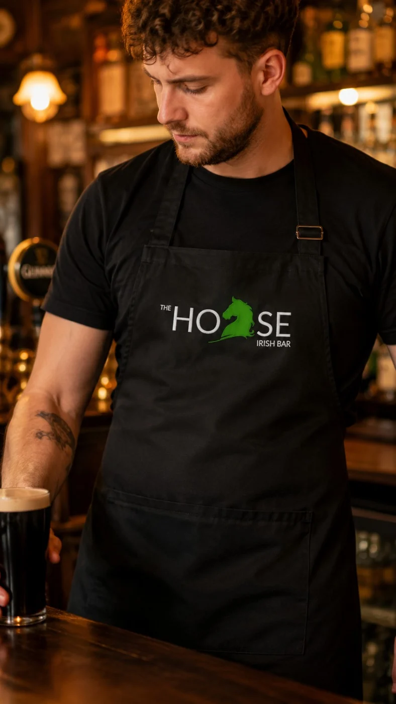 Delantal corporativo personalizado para hostelería