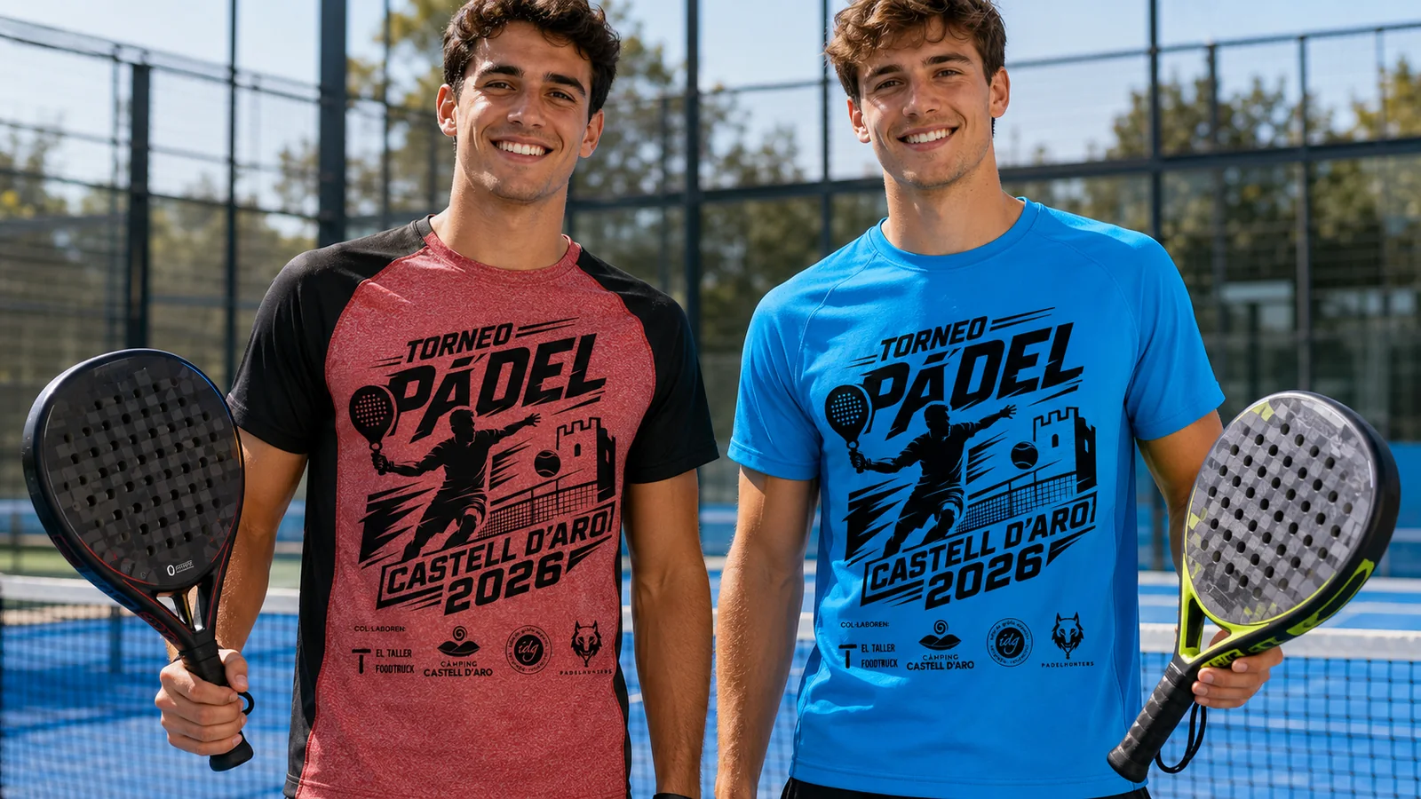 Camisetas técnicas personalizadas para torneo y equipo de pádel
